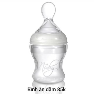 Bình tập ăn dặm Nuby 150ml silicon mềm