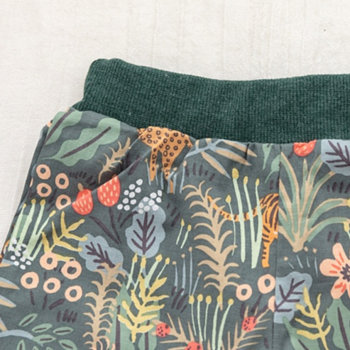 Bộ áo kèm quần hè thoáng mát Jungle LITTER TINI made in Korea cho bé từ 8-14kg thời trang trẻ em BABYKOREA