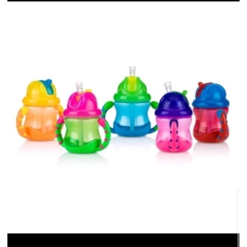 Bình tập uống Nuby ống hút chống sặc