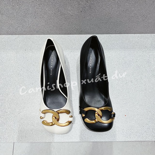 Giày cao gót charles & keith xuất dư cao 6p lùi 1 size sẵn hàng