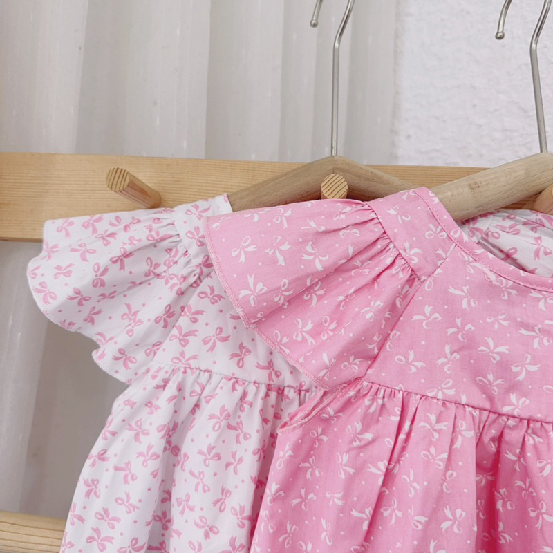 Váy hoa cánh tiên chữ A bé gái