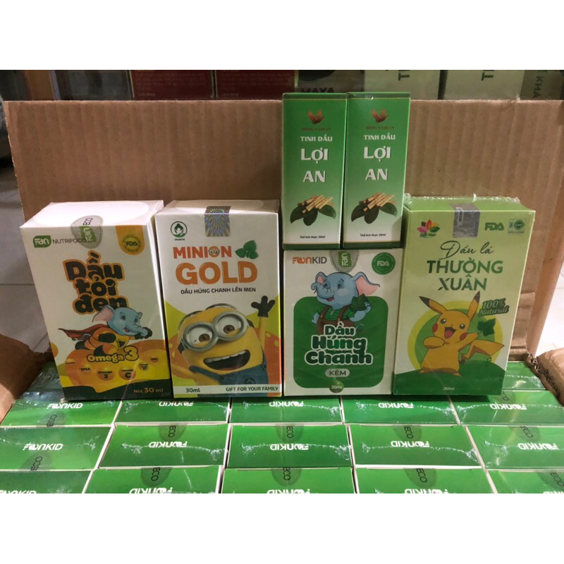 1 HỘP TINH DẦU HÚNG CHANH LÊN MEN MINION GOLD 30ML  DR.MAYAA