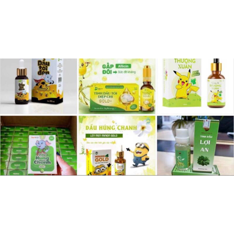 1 HỘP TINH DẦU HÚNG CHANH LÊN MEN MINION GOLD 30ML  DR.MAYAA