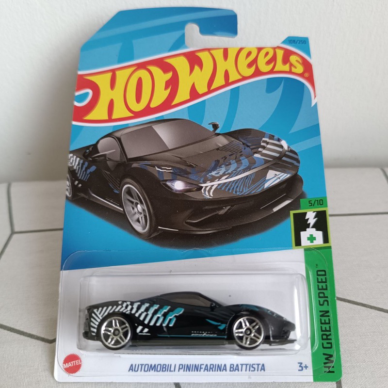 Xe mô hình Hot Wheels AUTOMOBILI PININFARINA BATTISTA - Yellow - tỉ lệ 1:64