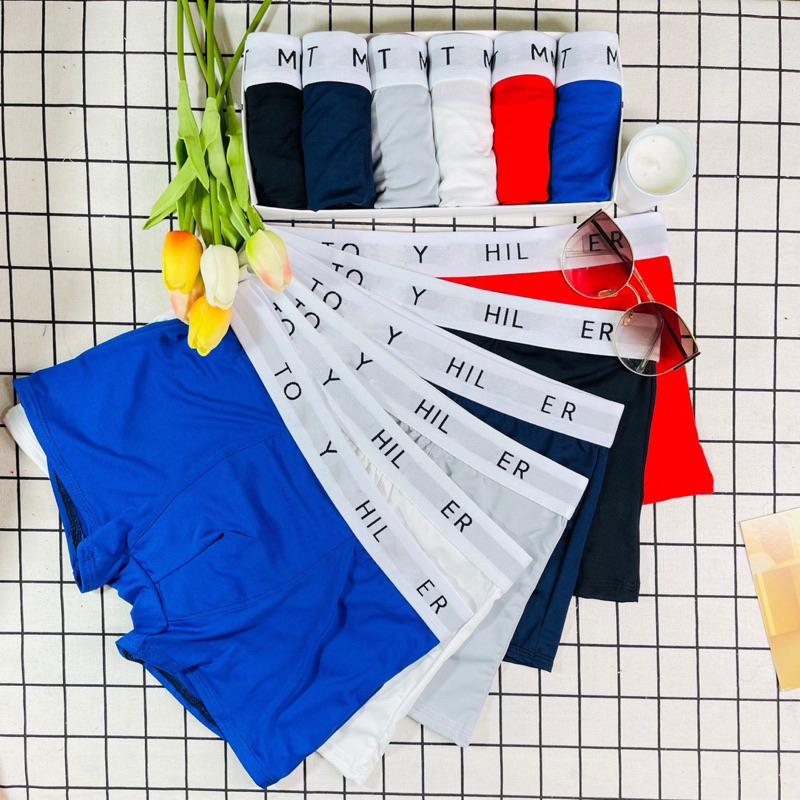 Combo boxer nam mẫu TO.MMY chất vải thun lạnh,co giãn 4chiều thoáng mát,thấm hút mồ hôi tốt,ko nhăn,ko xù,ko bay màu