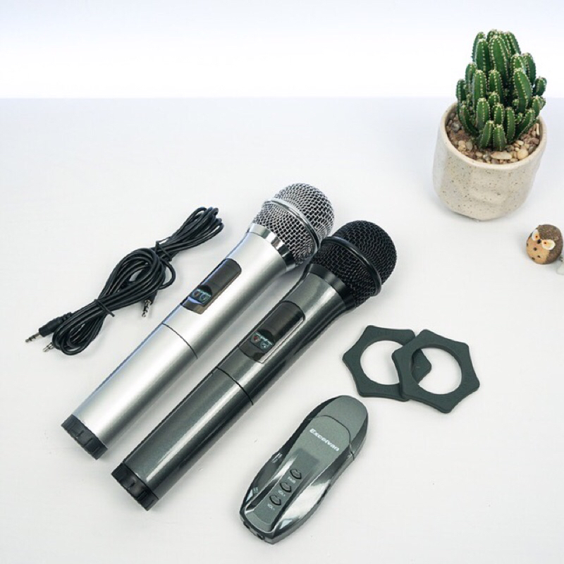 Micro đa năng chính hãng Excelvan K18V, K18U - Micro karaoke chuyên nghiệp cho loa Bose, JBL, Loa kéo và Mixer