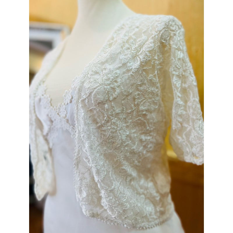 Áo khoác ren lửng cute - size S,M - mùa hè, che bắp tay - SP227