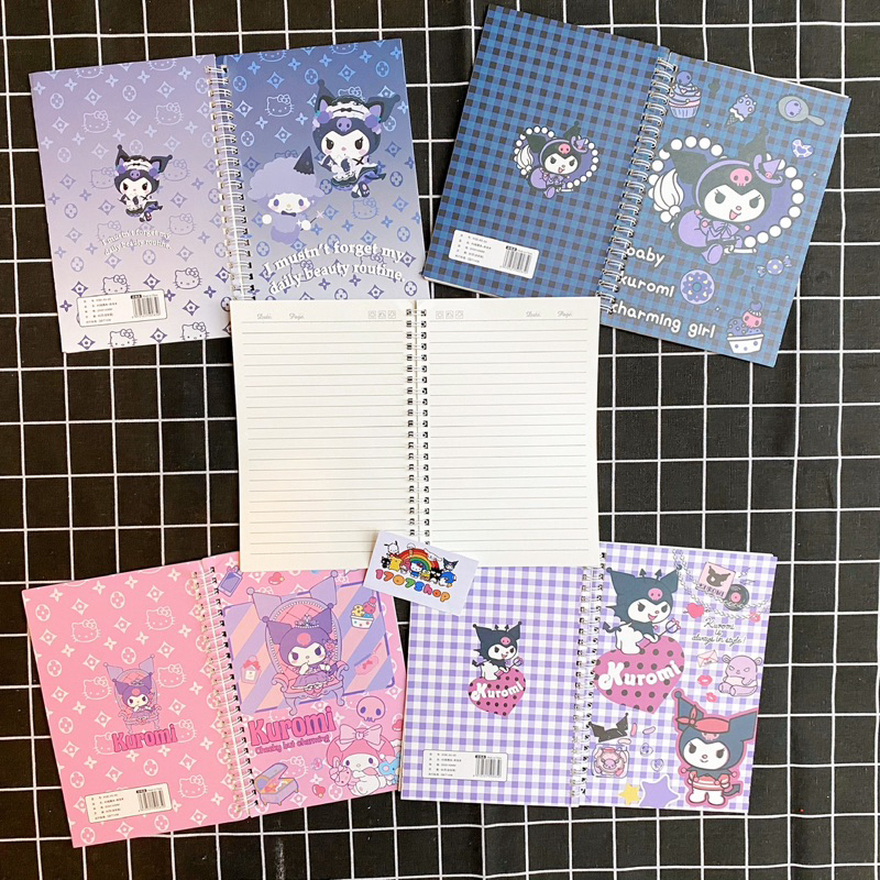 Sổ lò xo A5 80 trang, 60 trang Sanrio: Cinnamoroll, My Melody