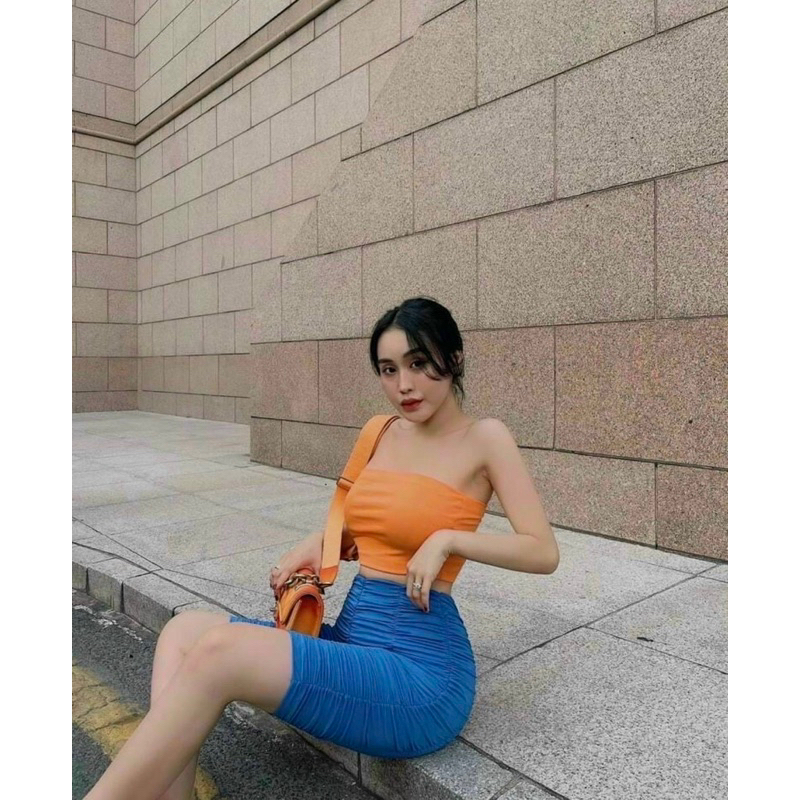 Áo ống quây ngực croptop thun trơn 7 màu hottrend nữ (đen,trắng,hồng,cam,xanh neon,xanh lá cây) | BigBuy360 - bigbuy360.vn