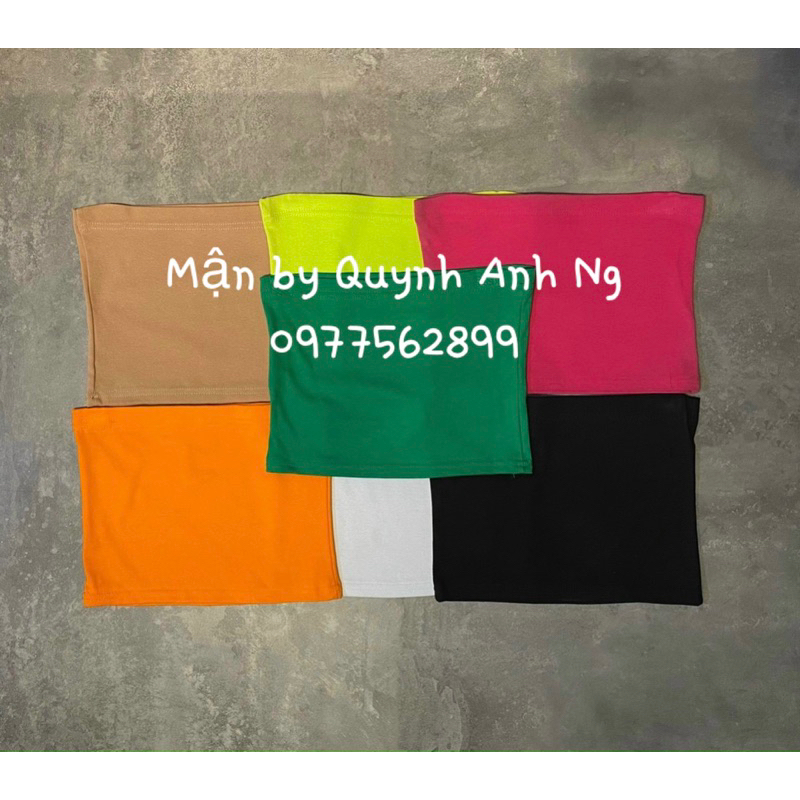 Áo ống quây ngực croptop thun trơn 7 màu hottrend nữ (đen,trắng,hồng,cam,xanh neon,xanh lá cây) | BigBuy360 - bigbuy360.vn