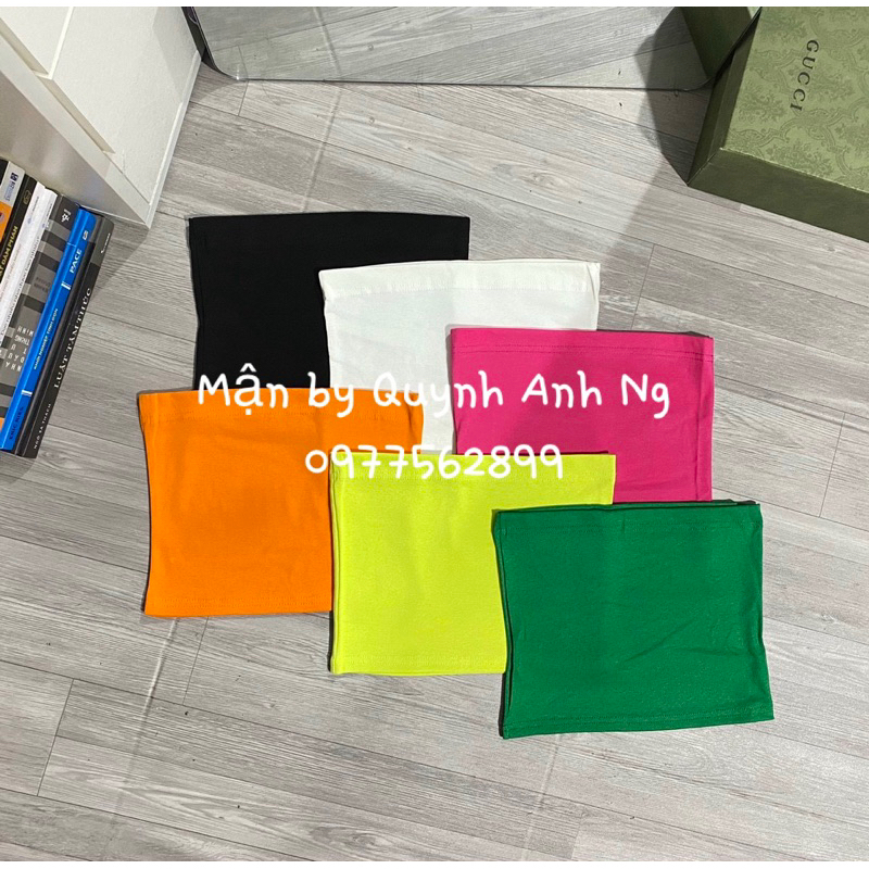 Áo ống quây ngực croptop thun trơn 7 màu hottrend nữ (đen,trắng,hồng,cam,xanh neon,xanh lá cây) | BigBuy360 - bigbuy360.vn