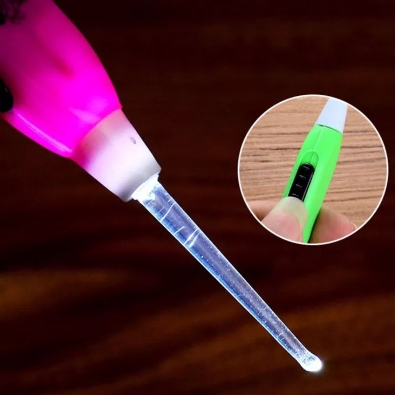 Dụng Cụ Lấy Ráy Tai Có Đèn Đầu Mềm An Toàn Cho Bé