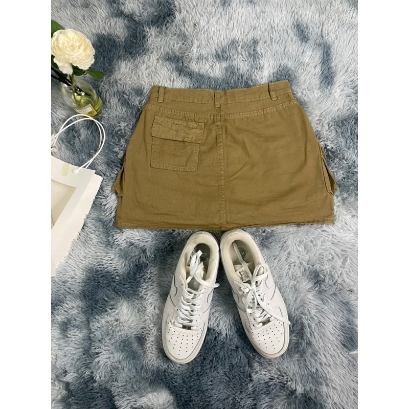 Chân váy Jean kaki,váy túi hộp, phối đồ đa phong cách y2k