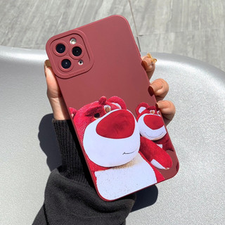 Ốp Lưng Basic Camera Nổi Iphone/Android- Strawberry Bear