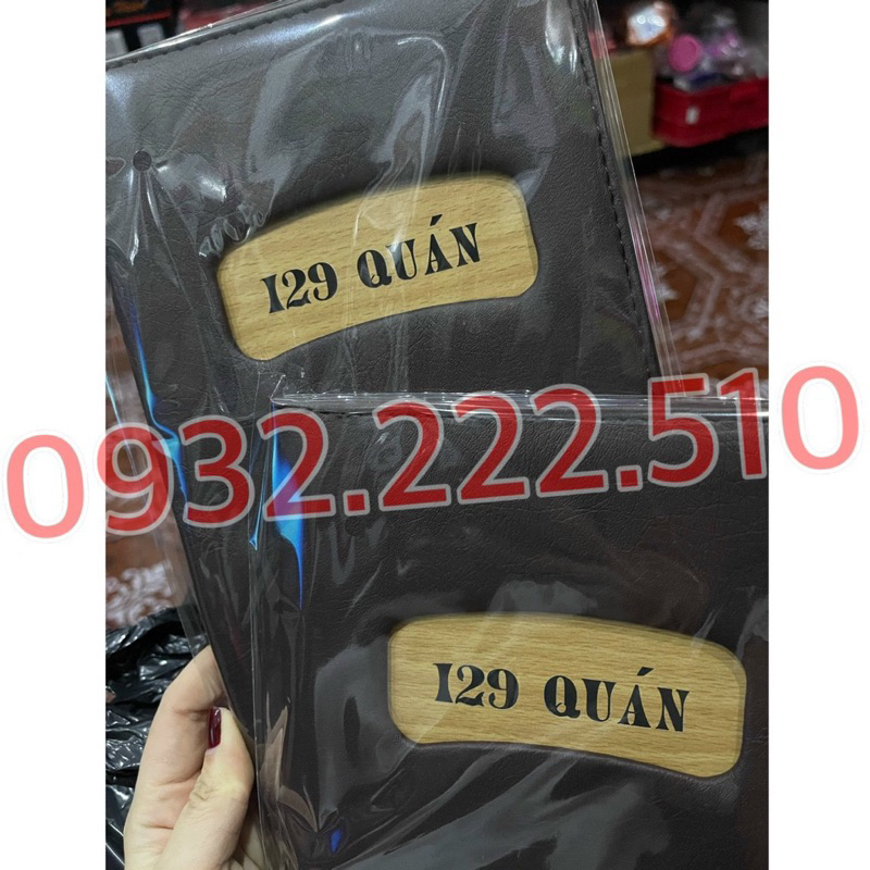 CUỐN BÌA MENU BÌA DA 10-20 LÁ