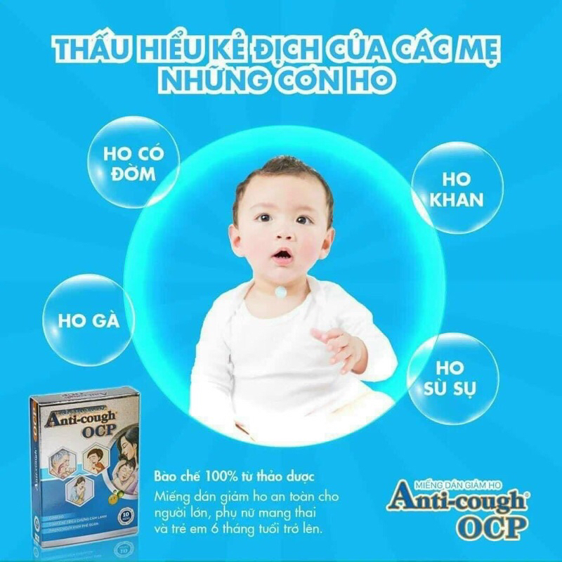 01 Miếng Dán Ho ANTI COUGH PATCHES