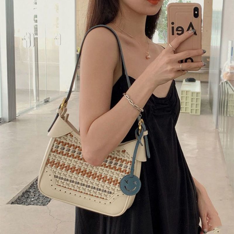 Túi Xách Phối Dệt Siêu Xinh, Hàng Có Sẵn (Ảnh Thật Dưới Cùng)