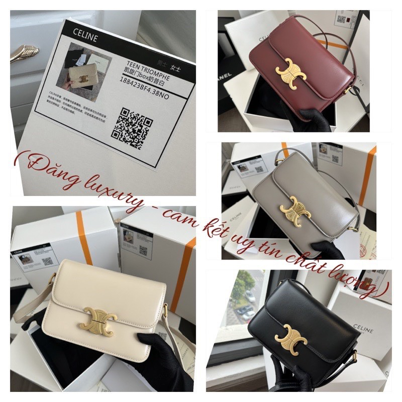 ✅Túi Ce.line Nguyên bản - Size 18.5cm - Da bò trơn