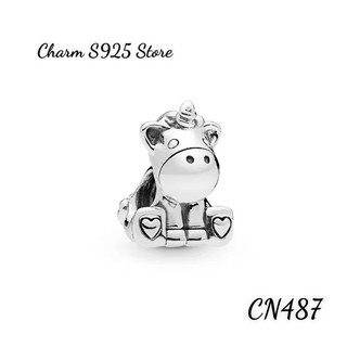 CHARM PAN ALE BẠC S925 THUẦN KHIẾT HÀNG CAO CẤP NGỰA MỘT SỪNG