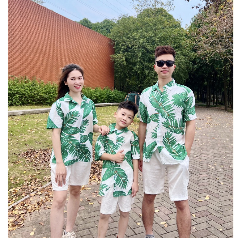 Áo Sơ Mi Đi Biển, Sơ Mi Hawaii Họa Tiết, Vải TƠ ĐŨI Cao Cấp