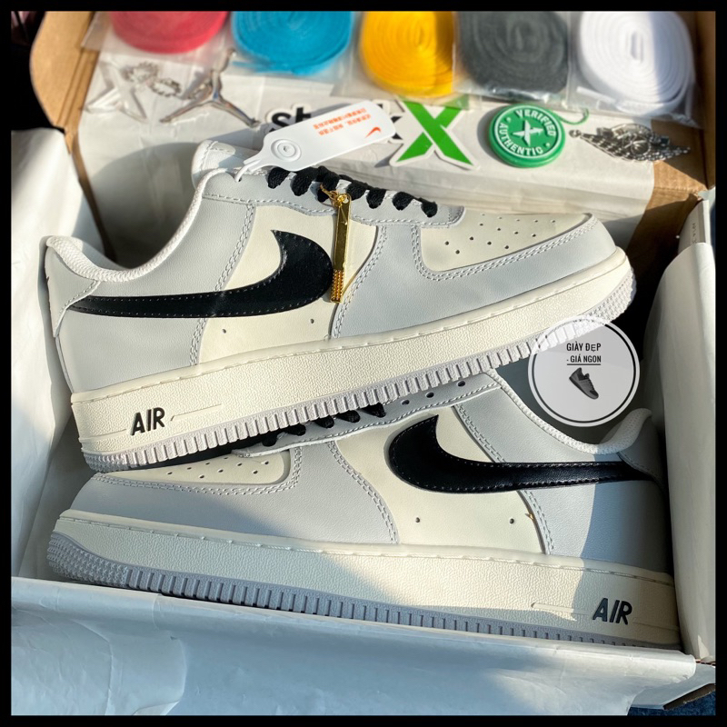 (Shop Giày Đẹp Giá Ngon) Giày Air Force 1 Custom Premium Baby Blue + Full Bill Box