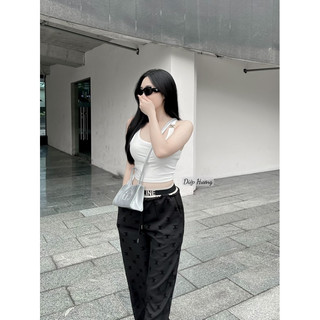 Set Áo Dây Mix Quần Xuông Ce.line
