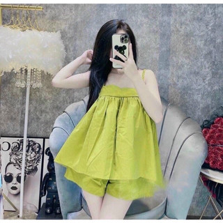 Đồ bộ đùi 2 dây bính mặc nhà DB0017