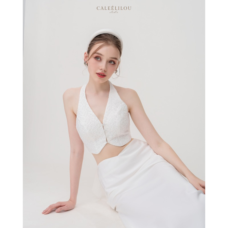 Caleelilou - Set áo thêu hoa Katia & Chân váy Lilou