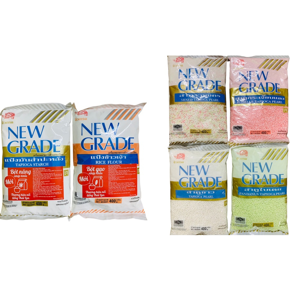 NEW GRADE Thailand 400g ( Bột nếp, bột gạo, bột năng, bột báng )