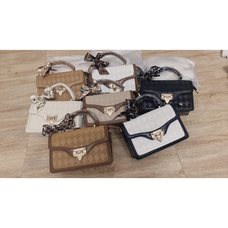 Túi có quai kèm khăn và 2 dây đeo thời trang Rosabell