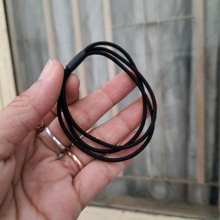 Túi 10 thun cột tóc đen 3 vòng