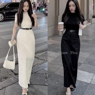 XS01 Set áo kèm chân váy Basic siêu sang chảnh quý phái (ĐẦM THIẾT KẾ ĐỘC QUYỀN NB25👗⭐️💯)