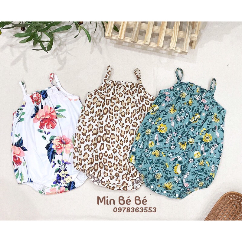 Body 2 dây thô hoa nhiều mẫu cho bé gái