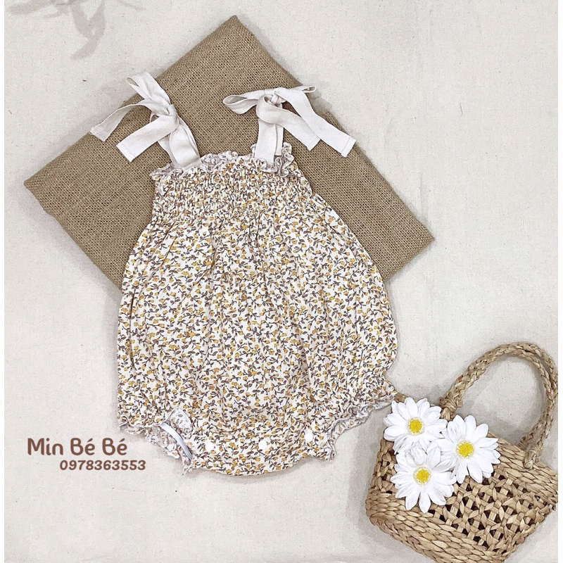 Body 2 dây thô hoa nhiều mẫu cho bé gái