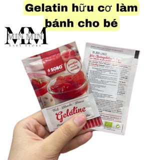 Bột Gelatin hữu cơ, Gelatin lá Sobo Đức , làm chip chip, bánh cho bé MM baby store