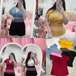 Áo xoắn ngực mã 100 bigsize vương ngọc hân