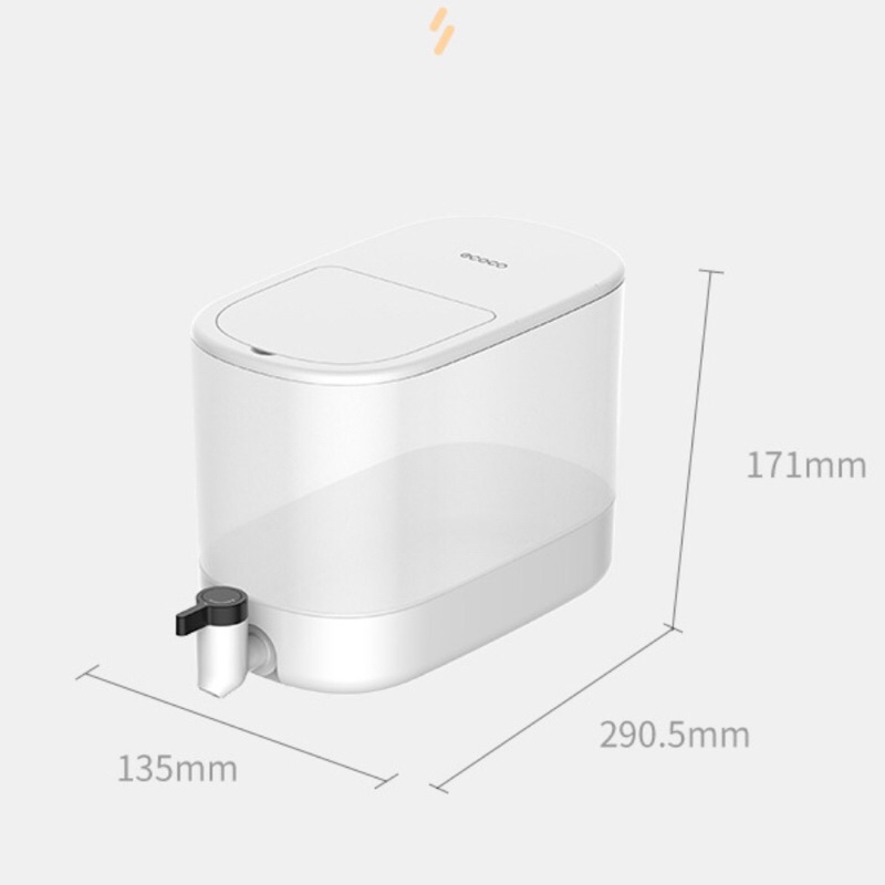 Bình nước 4l có vòi Ecoco, bình đựng nước detox để tủ lạnh có vòi Ecoco - ECOCO 2212