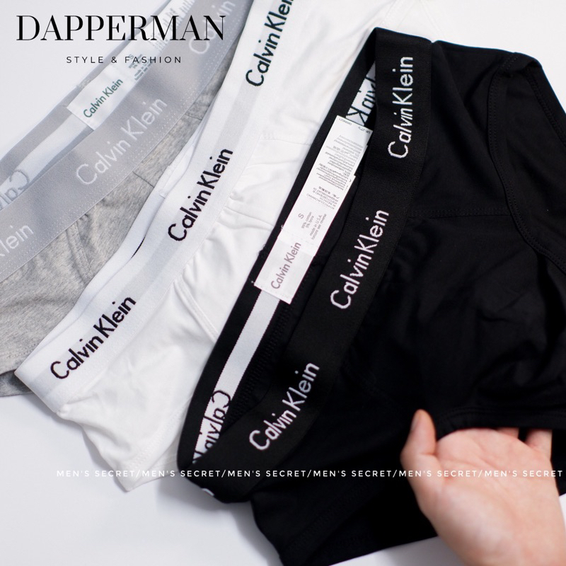 Combo 3 quần sịp nam tam giác nhập khẩu cao cấp cotton thiên nhiên co dãn 4 chiều cao cấp DAPPERMANi