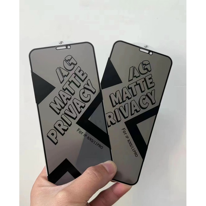 Kính cường lực  chống nhìn trộm chống vân tay dành cho iPhone X đến 14 pro max