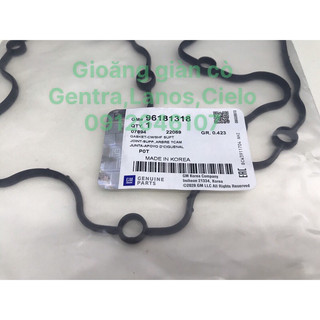 Gioăng giàn cò lanos, gentra, cielo / gioăng nắp máy gentra, lanos, cielo, mã sp 96181318