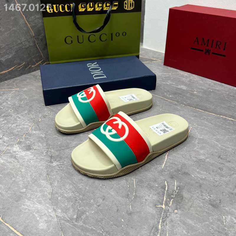 Dép lê nam GC màu be quai cao su mới nhất 2023