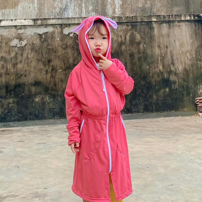 Khi mua Áo Chống Nắng Toàn Thân TAI THỎ Cho Bé Từ 10-40kg Chất Vải Lanh Kim Cương Dày Dặn