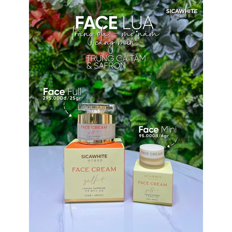 FACE SILK Kem dưỡng mặt trắng da