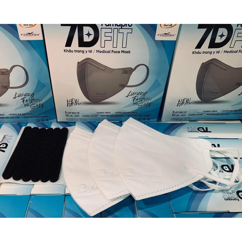 Khẩu trang 7D FIT FAMAPRO-Khẩu trang y tế cao cấp Nam Anh
