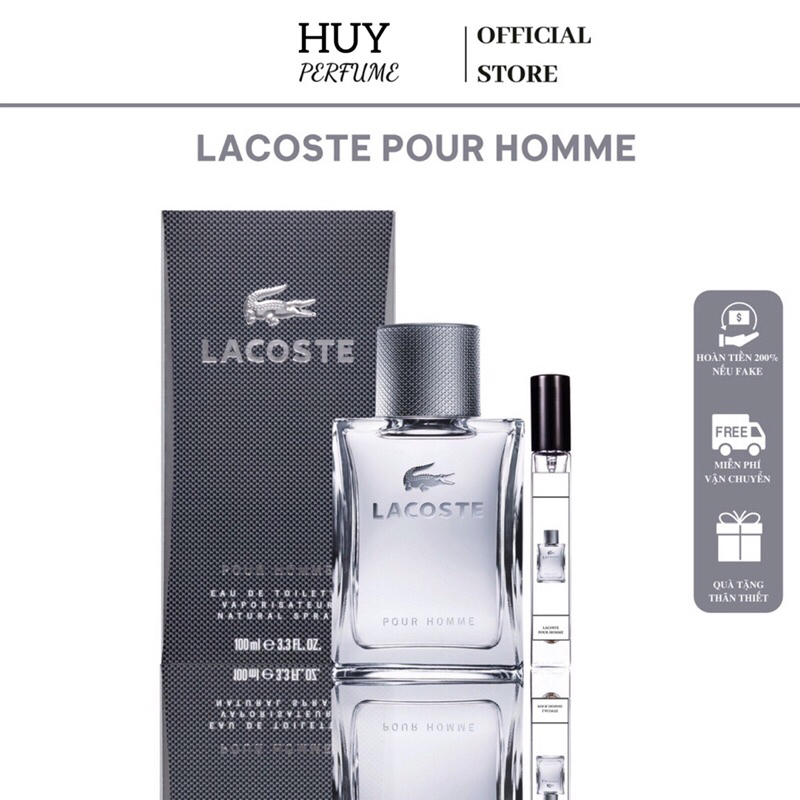 Nước hoa nam Lacoste Pour Homme mẫu chiết 10ml
