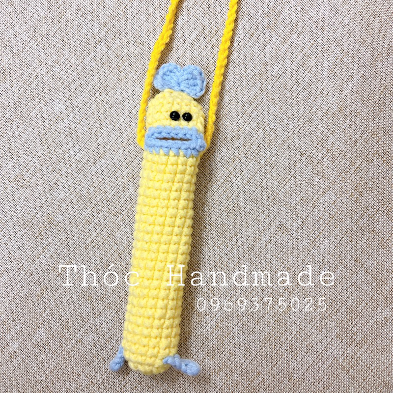 Túi đựng son bằng len handmade xinh xắn