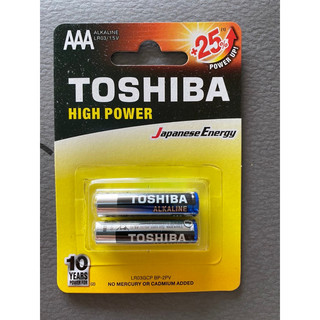 Pin Tiểu 2A (AA), 3A (AAA): Toshiba Alkaline (Vỉ 2 Viên )