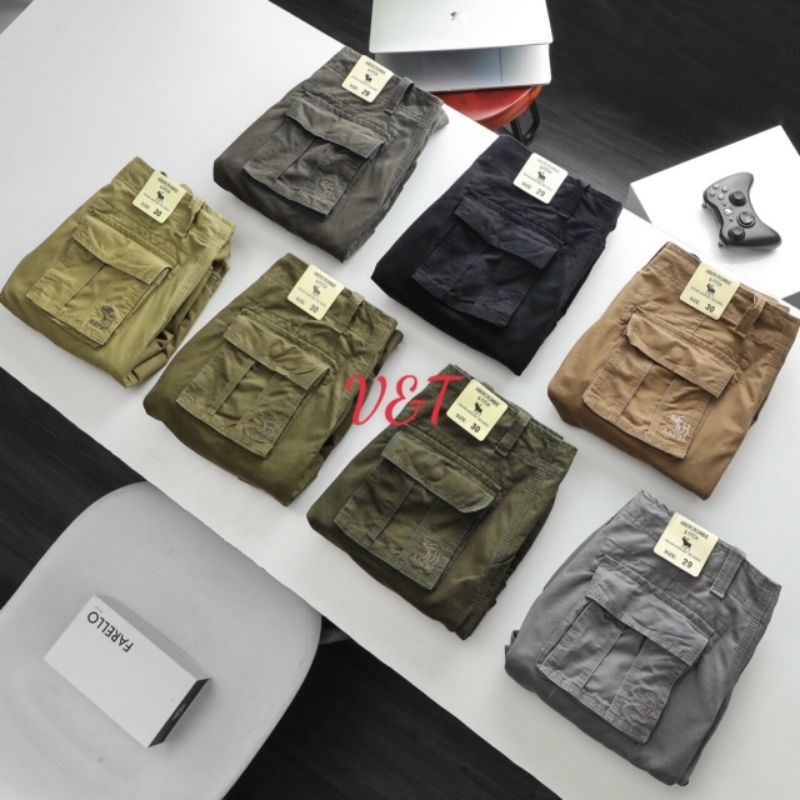 Quần Short Túi Hộp Nam kaki A & F chất liệu dày dặn cao cấp