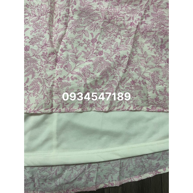 Đầm babydoll tay bồng, 2 lơp dáng xoè, chun eo màu hồng siêu dễ thương