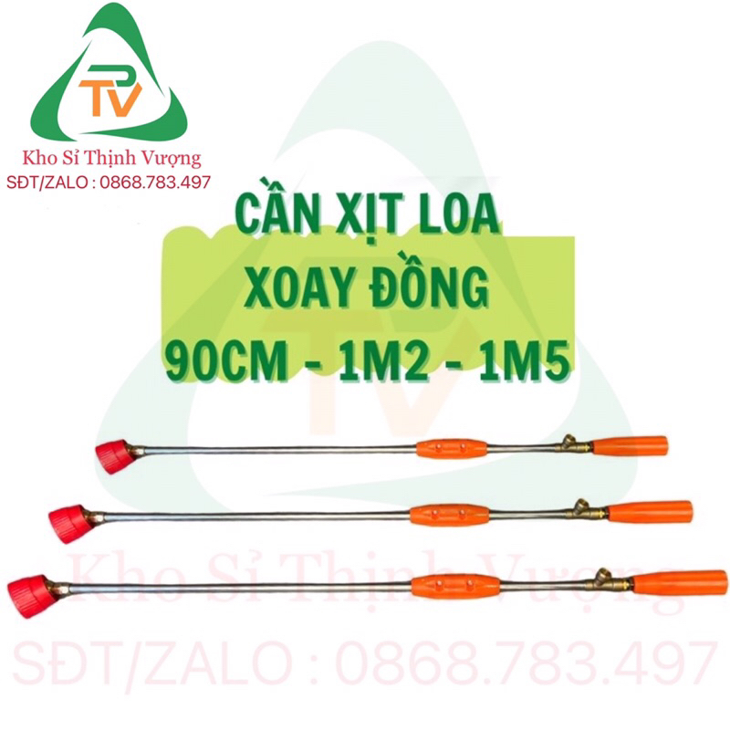 CẦN XỊT LOA ĐỎ KHỚP XOAY BẰNG ĐỒNG CÓ THỂ CHỈNH CHẾ ĐỘ PHUN 90CM 1M2 1M5